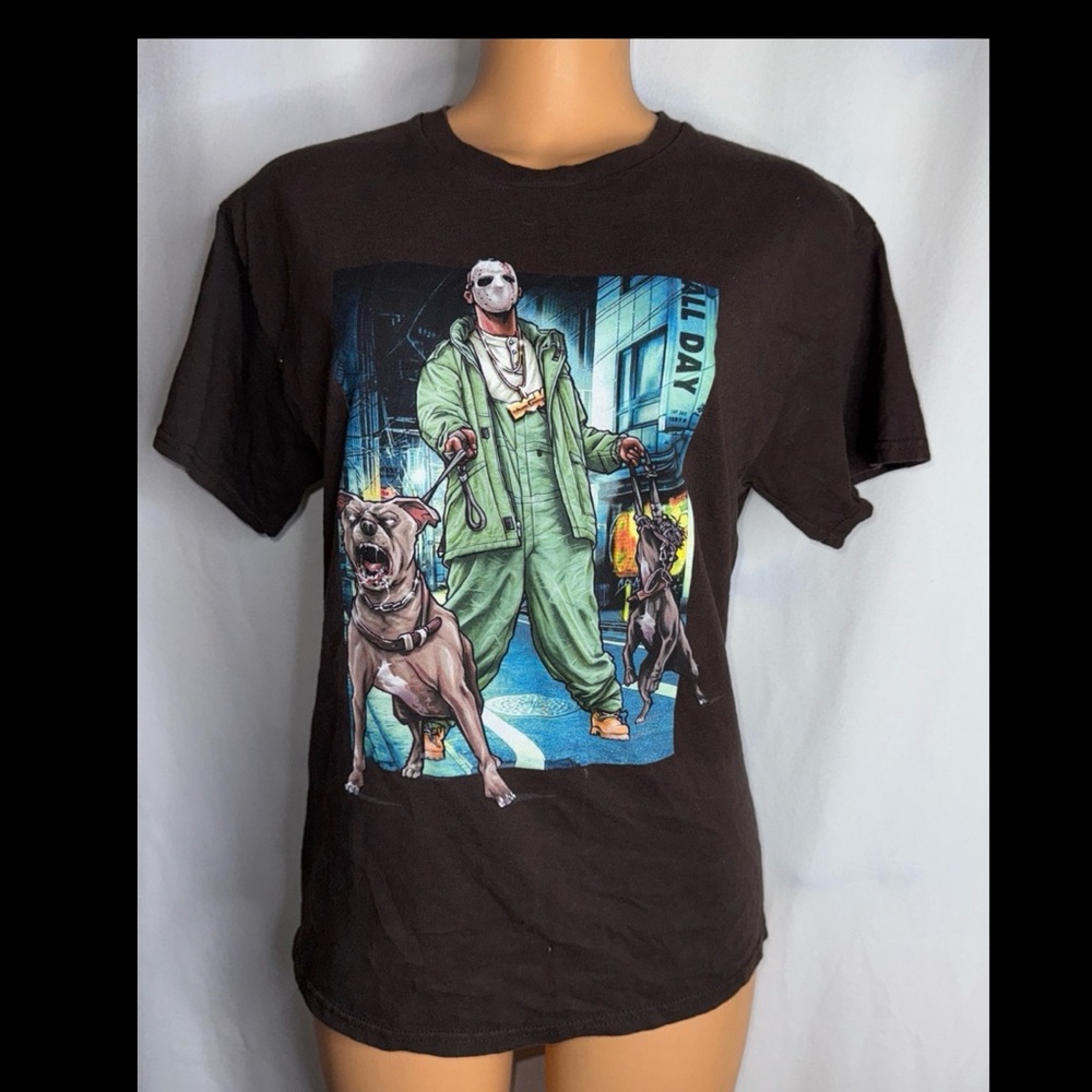 DGK brown T-Shirt with Jason Logo